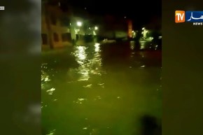 عنابة: إرتفاع منسوب مياه الأمطار يغرق أحد الأحياء السكنية