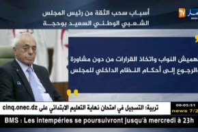 هذه أسباب سحب الثقة من رئيس المجلس الشعبي الوطني “السعيد بوحجة” ..!