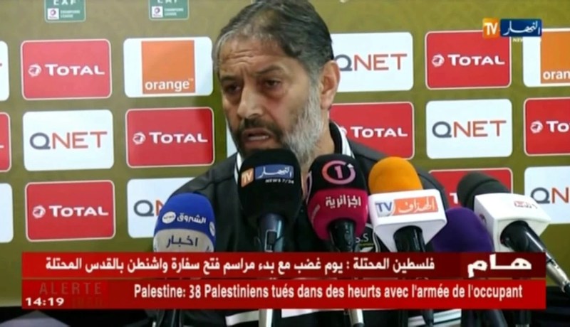 زرقان يطالب اللاعبين بالفوز وإهدائه لحمار