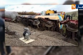 قسنطينة: إنحراف قطار لنقل المحروقات عن مساره بسبب سوء الأحوال الجوية