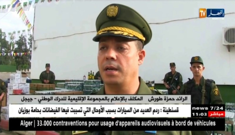جيجل: الدرك الوطني يحجز أزيد من 12 ألف قارورة خمر بالطاهير