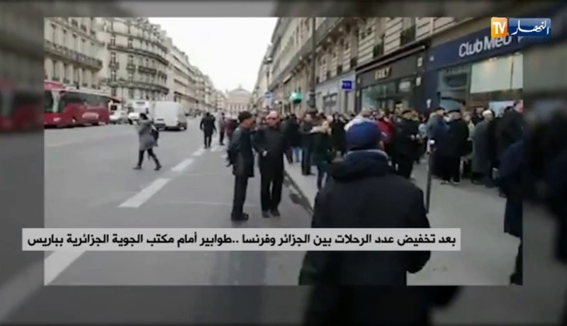 بعد تخفيض عدد الرحلات بين الجزائر وفرنسا..طوابير أمام مكتب الجوية الجزائرية بباريس