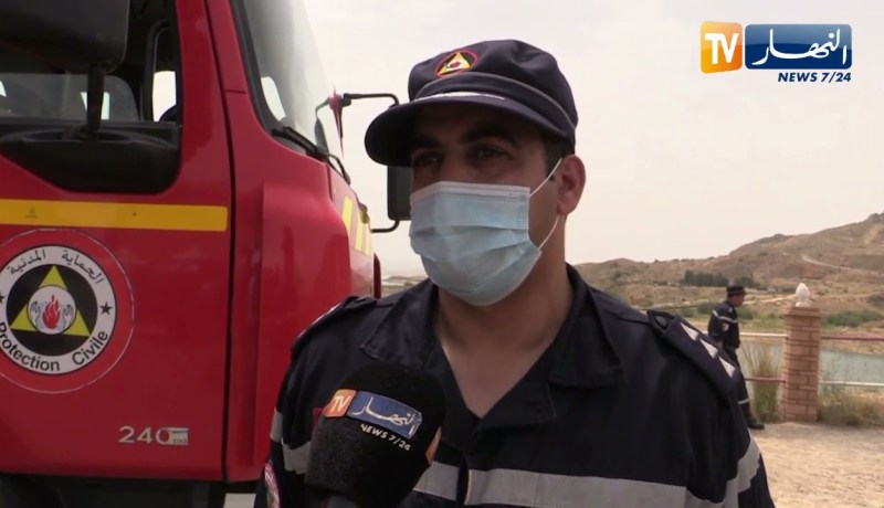 تمرين تطبيقي لمصالح الحماية المدنية بسد قرقار حول التدخل في حالات الغرق