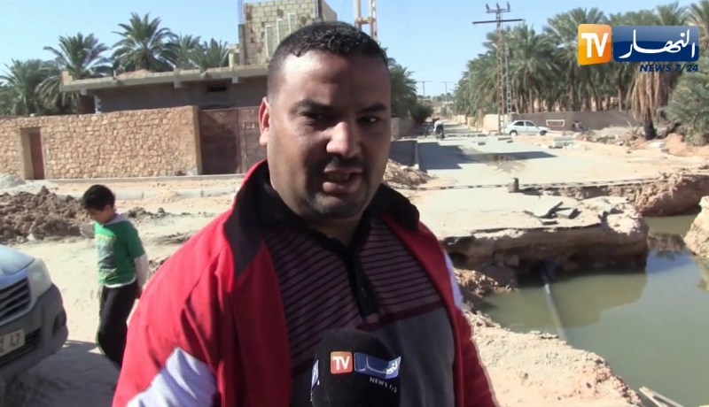 غرداية: سكان بلدية المنيعة مستاؤون بعد إنهيار الطريق العام