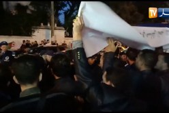 وقفة إحتجاجية للمقصيين من مسابقة المحضر القضائي والتوثيق أمام وزارة العدل