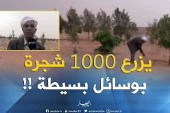 النعامة : صاحب 72 سنة..بوسائل بسيطة يستطيع غرس 1000شجرة مثمرة !!