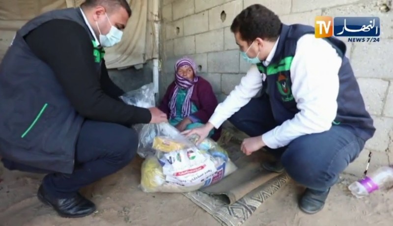 فلسطين : عن روح المتضامن الجزائري “زهير مساحلي” .. حملة إغاثة جزائرية بغزة