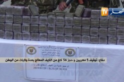 دفاع: توقيف 5 مهربين وحجز 56 كلغ من الكيف المعالج بعدة ولايات من الوطن