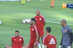 الخضر يجرون أخر حصة تدريبية قبل مواجهة منتخب غينيا