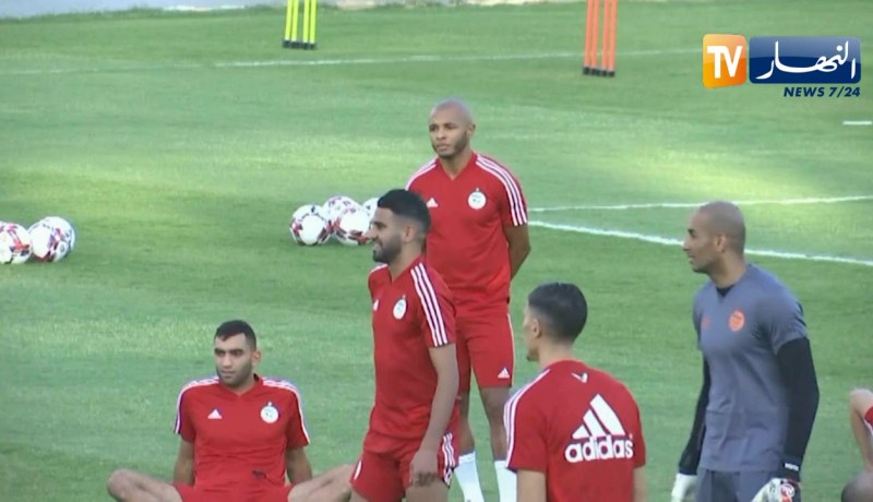 الخضر يجرون أخر حصة تدريبية قبل مواجهة منتخب غينيا