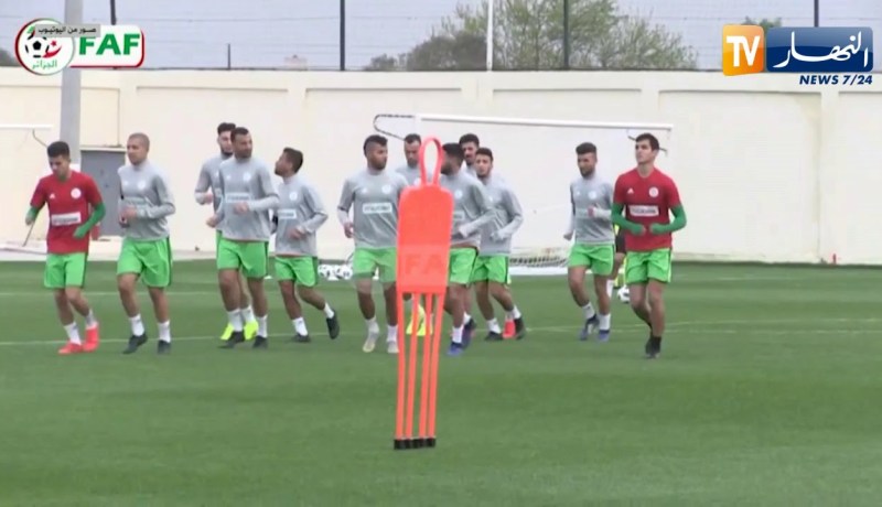 الخضر يستأنفون التدريبات إستعدادا لمواجهة تونس الودية