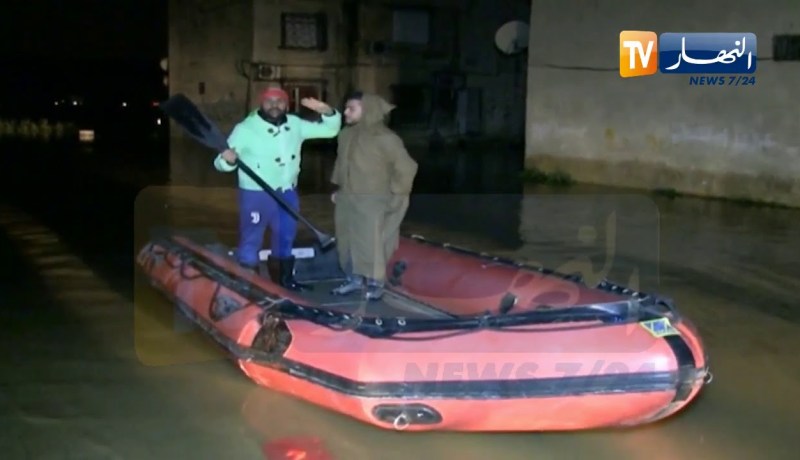 عنابة: أحياء سكنية تغرق بسبب الأمطار ببلدية الحجار