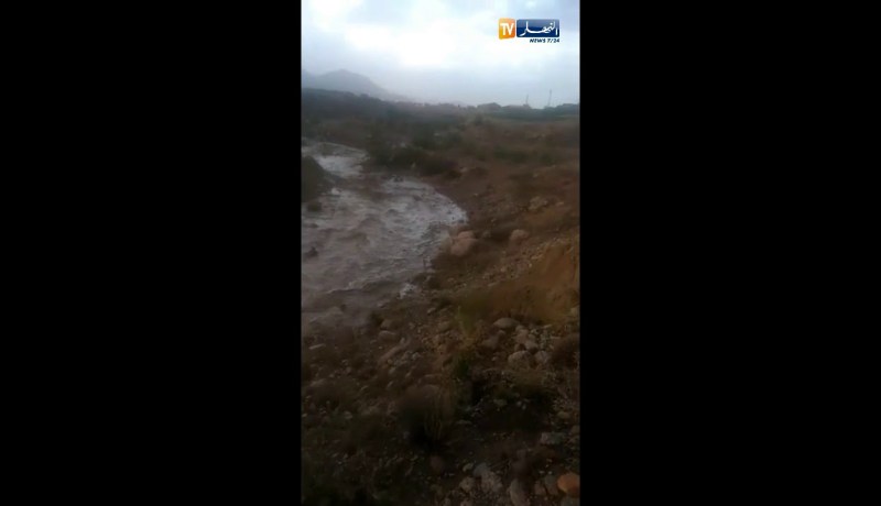 سطيف: أمطار طوفانية بمنطقة بوطالب جنوب الولاية