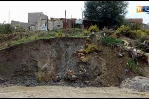 انجراف للتربة بسبب ارتفاع منسوب واد حي المنى2 يهدد السكان بقسنطينة