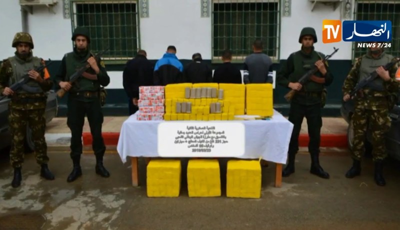 توقيف 7 تجار مخدرات وحجز 272.5 كلغ من الكيف المعالج بتلمسان والنعامة