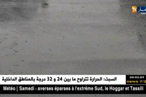 طقس: أمطار رعدية غزيرة محليا مرتقبة ظهيرة اليوم بالولايات الجنوبية