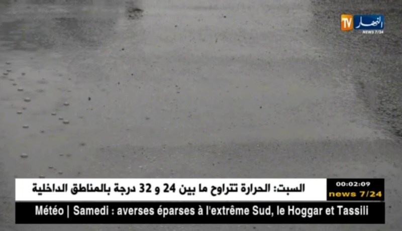 طقس: أمطار رعدية غزيرة محليا مرتقبة ظهيرة اليوم بالولايات الجنوبية