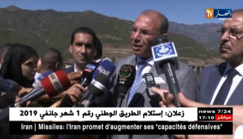 نقل: الطريق السيار ما بين المدية والبليدة سيستلم شهر جانفي 2019