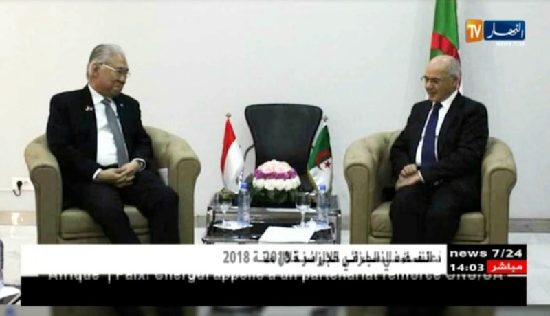 وزير الصناعة و المناجم يستقبل وزير التجارة الإندونيسي