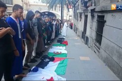 شاهد…المتظاهرون يصلون صلاة العصر جماعة في العاصمة