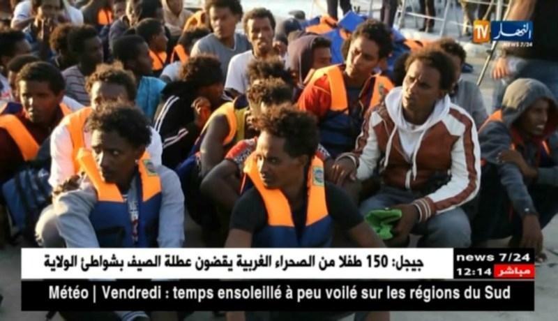 ليبيا :إنقاذ مجموعة مهاجلرين غير شرعيين من بينهم جزائريين قبالة سواحل زوارة