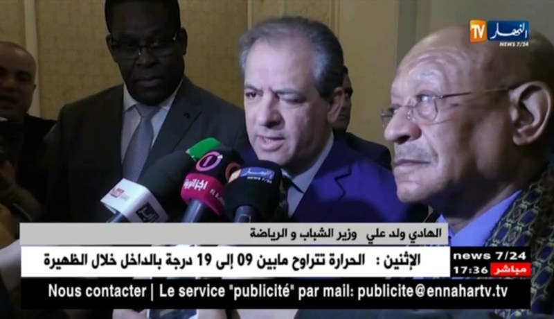 الهادي ولد علي..الوزارة لا تتدخل في شؤون الفاف هذه إشاعة هدفها ضرب إستقرار الكرة في البلاد