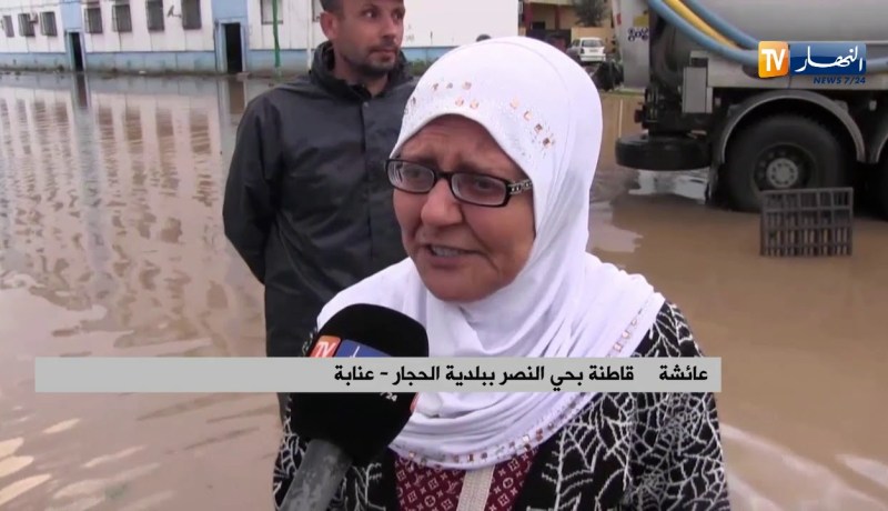 عنابة/ عملية إمتصاص المياه متواصلة في “حي النصر” بالحجار