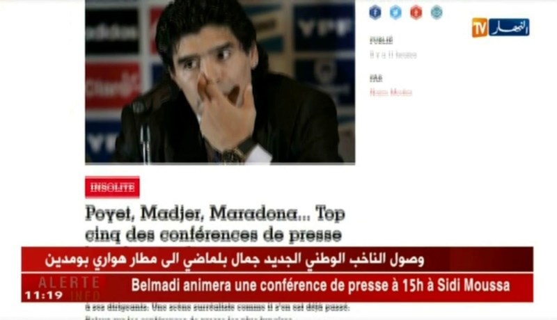 رابح ماجر ضمن قائمة من أكثر المدربين إثارة للجدل إلى جانب مارادونا