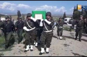 وصول جثمان الشهيد العريف المتعاقد  مجيدر كمال بتيبرقنت في ميلة !!