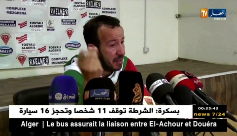 “فارس بلخير” يذرف الدموع بعد الخسارة أمام مولودية وهران !!