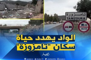 عين تيموشنت: أخطار تتربص بسكان  “تامزوزة” بسبب الوادي