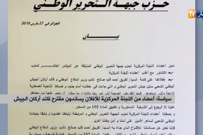 سياسة/ أعضاء من اللجنة المركزية للأفلان يساندون مقترح قائد أركان الجيش