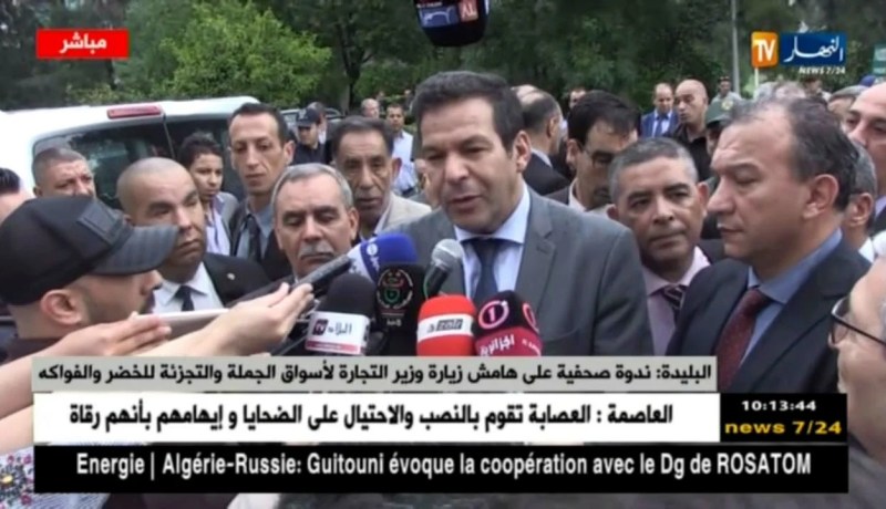 زيارة وزير التجارة لأسواق الجملة والتجزئة للخضر والفواكه – البليدة