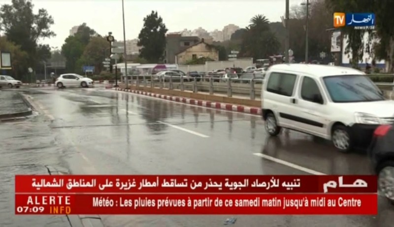 تنبيه للأرصاد الجوية يحذر من تساقط أمطار غزيرة على الولايات الشمالية