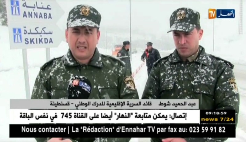 قسنطينة: التساقط الكثيف للثلوج يتسبب في شل الحركة بالمحاور الكبرى