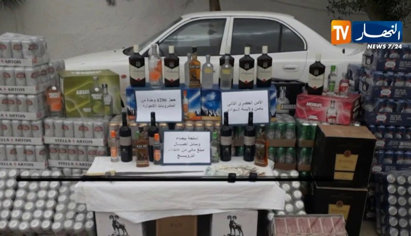 الوادي/ الإطاحة بمروج مشروبات كحولية وحجز كميات معتبرة منها