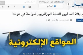 المواقع الإلكترونية:”  منح بـ 29 ألف أورو للطلبة الجزائريين للدراسة في هولندا “