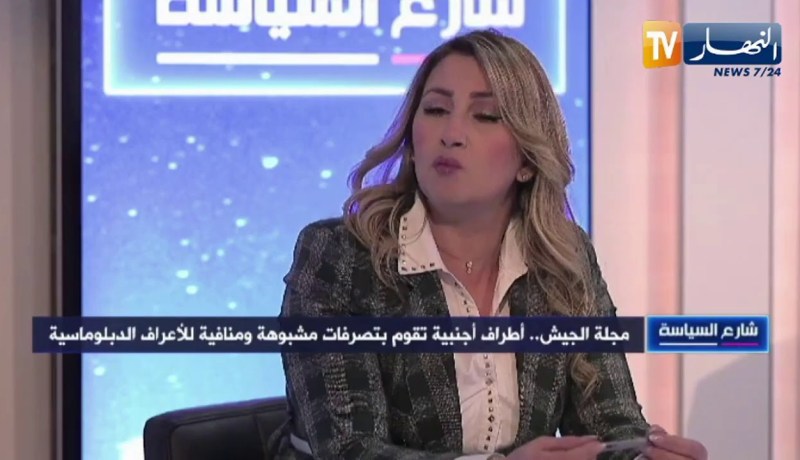 منار فتني : رسالة الجيش طمئنة للشعب ورسالة للخارج أن المؤسسة العسكرية قائمة على حماية إستقلال البلد