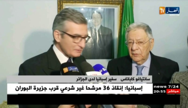 ولد عباس يستقبل بمقر الأفلان سفير كل من دولة إسبانيا و كوبا