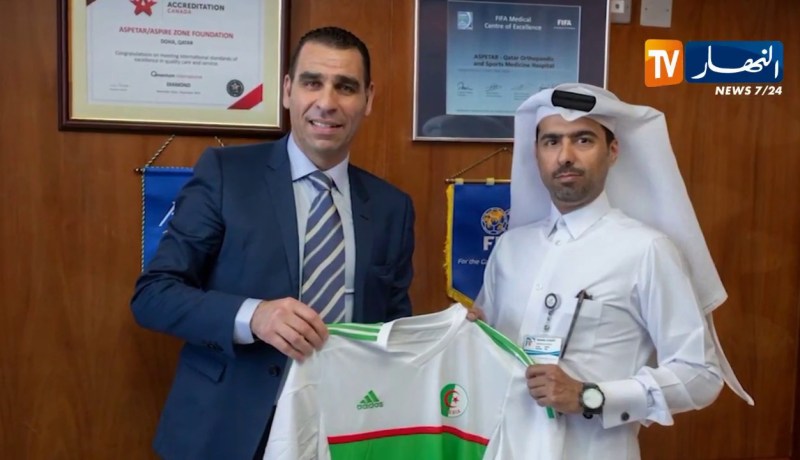 خير الدين زطشي يقوم بزيارة لمركز أسبيطار بقطر