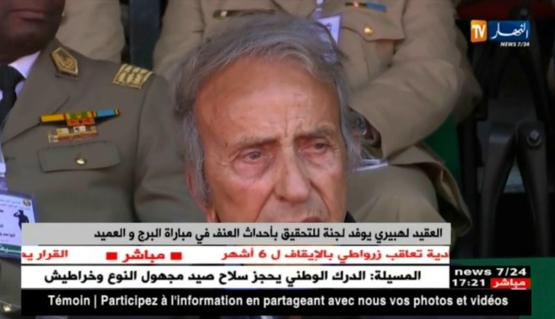 العقيد لهبيري يوفد لجنة للتحقيق بأحداث العنف في مباراة البرج والعميد