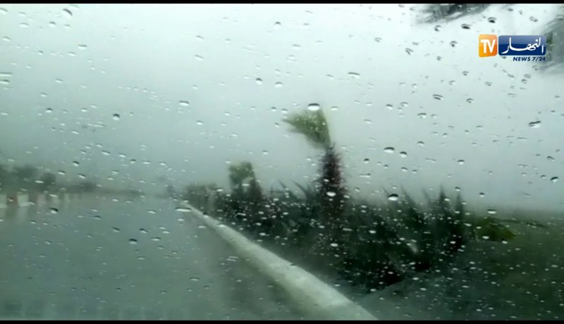 رياح وأمطار قوية بولاية سعيدة