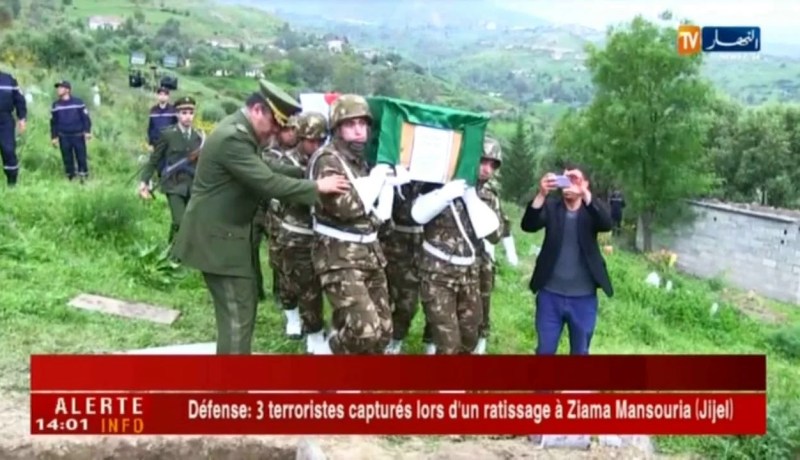 جيجل : تشييع جثمان الشهيد بلمرابط خير الدين إلى مثواه الأخير بمقبرة أولاد رابح