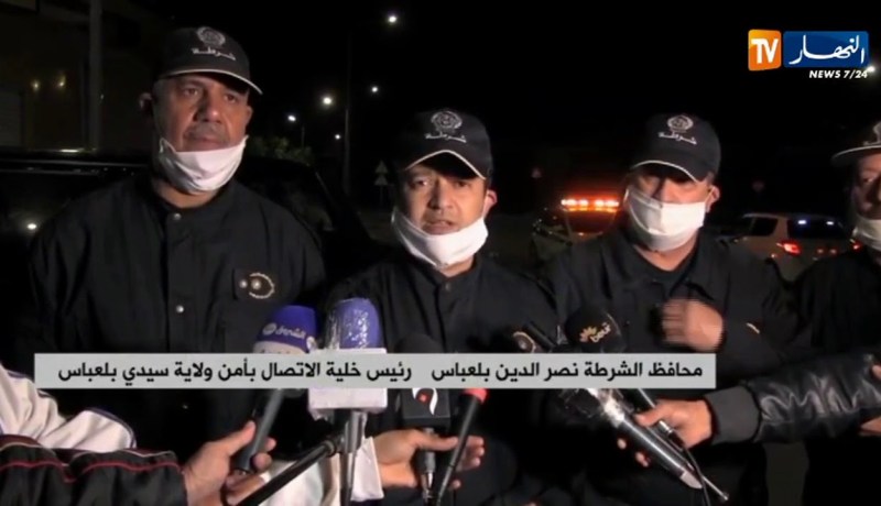 سيدي بلعباس/ كاميرا النهار ترافق مصالح الأمن بمختلف الشوارع