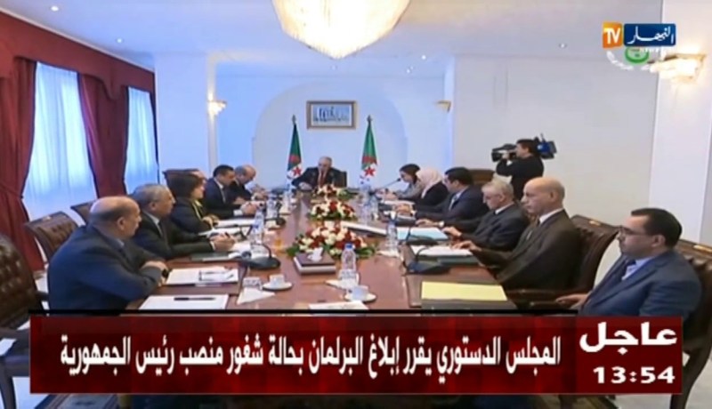 المجلس الدستوري يثبت الشغور النهائي لمنصب رئيس الجمهورية