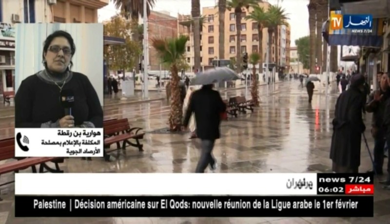 هوارية بن رقطة: أمطار رعدية مرفوقة ببرد.. وتساقط بعض الثلوج على المرتفعات