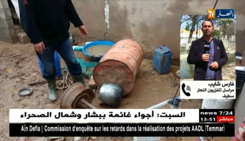 مراسل النهار من سطيف.. خسائر مادية كبيرة ونفوق لرؤوس الماشية بسبب الفيضانات