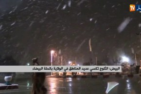 البيض/ الثلوج تكسي عديد المناطق في الولاية بالحلة البيضاء