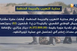 أنفوغرافيا/ هذه هي أبرز عمليات الجيش في محاربة التهريب والجريمة المنظمة