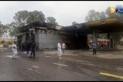 حريق مهول بمحطة بنزين بالشراقة في العاصمة